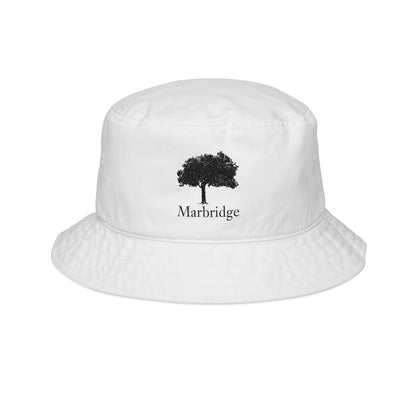 Embroidered Bucket Hat - White