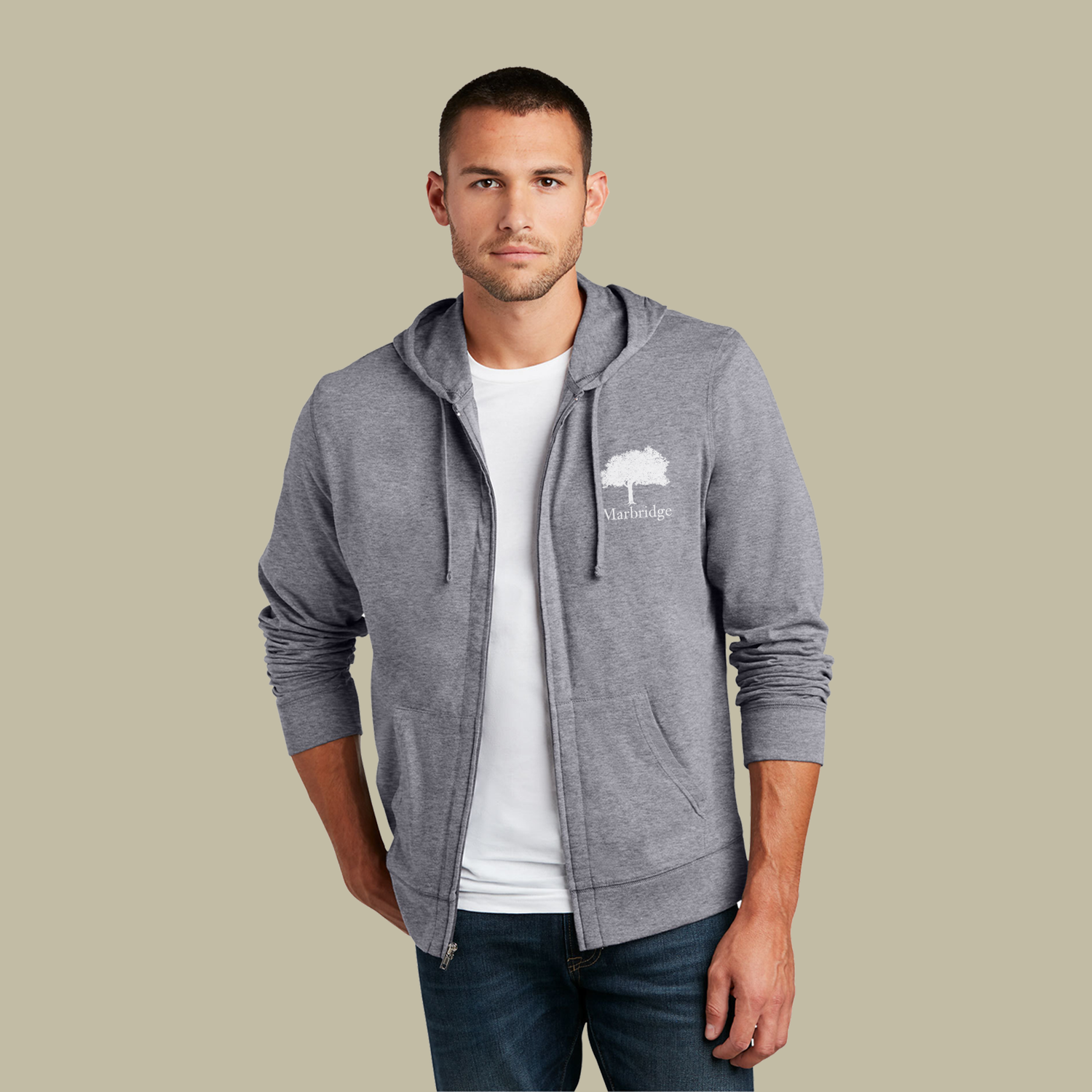 Lightweight Full-Zip Hoodie
