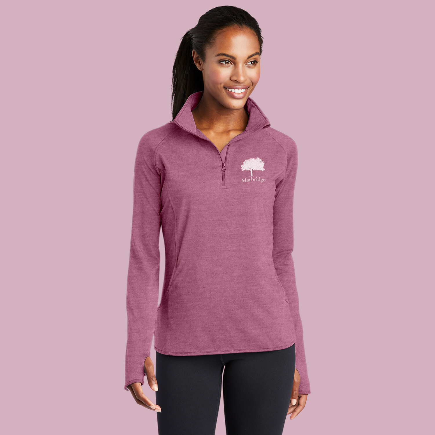 Ladies Sport-Wick® Stretch Quarter-Zip Pullover